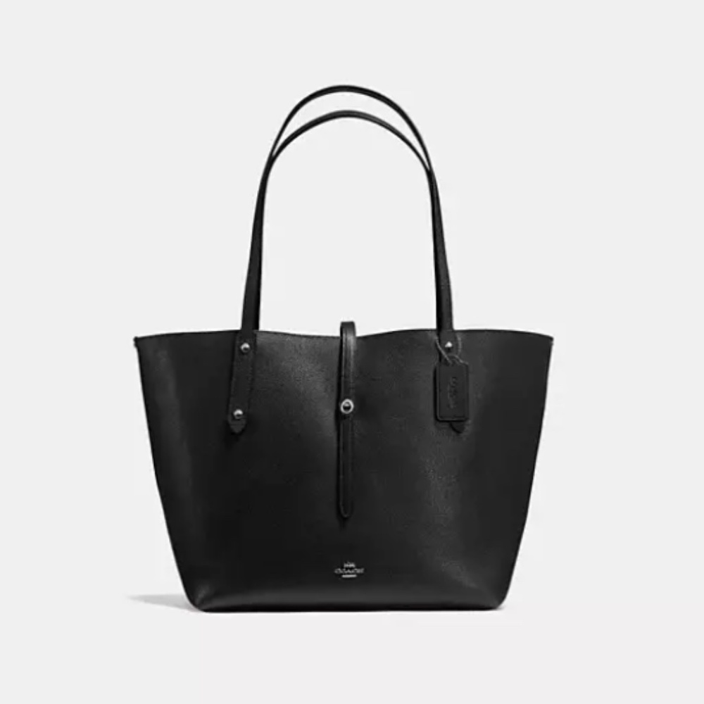 Coach Market Tote with Leopard Inside